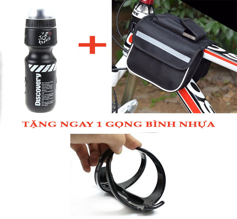 COMBO TÚI TREO SƯỜN XE ĐẠP + BÌNH NƯỚC [TẶNG GỌNG BÌNH NƯỚC NHỰA]