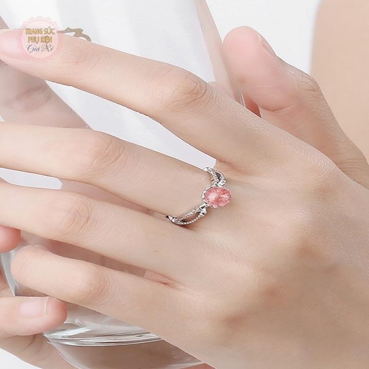 [HCM]Nhẫn nữ stye Hàn bạc ý S925 N39