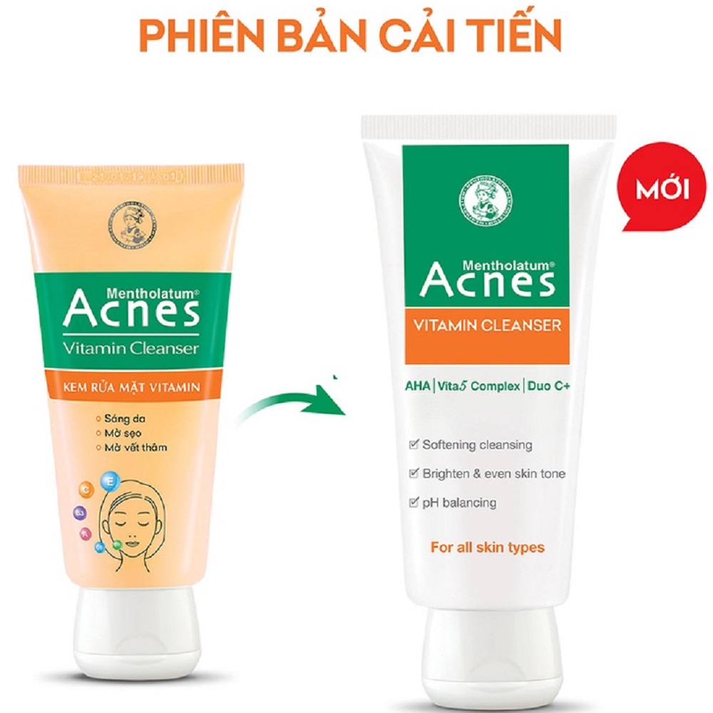 Sữa Rửa Mặt Nữ 50G Acnes sáng da mờ vết thâm.
