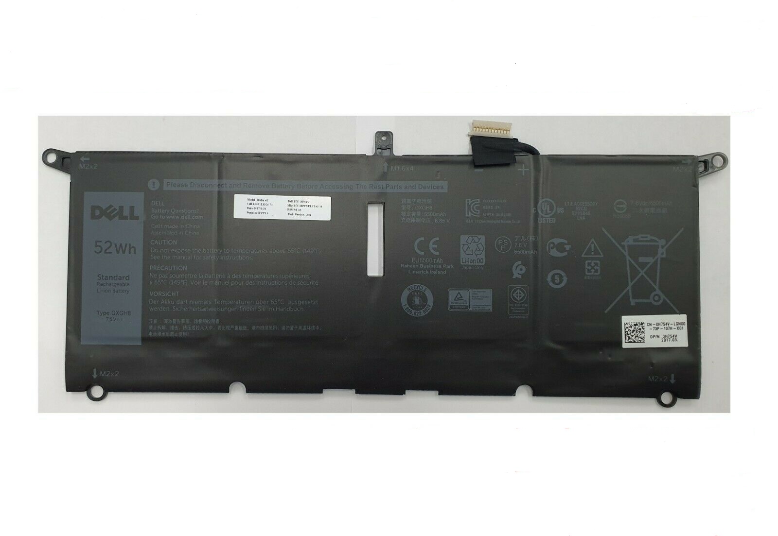 PIN LAPTOP DELL XPS 12 9250
