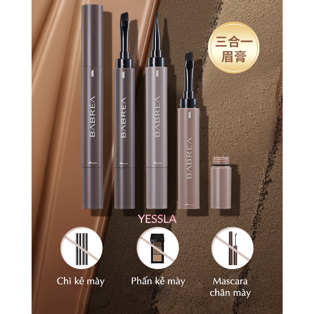 BABREA – Gel kẻ chân mày 3 in 1