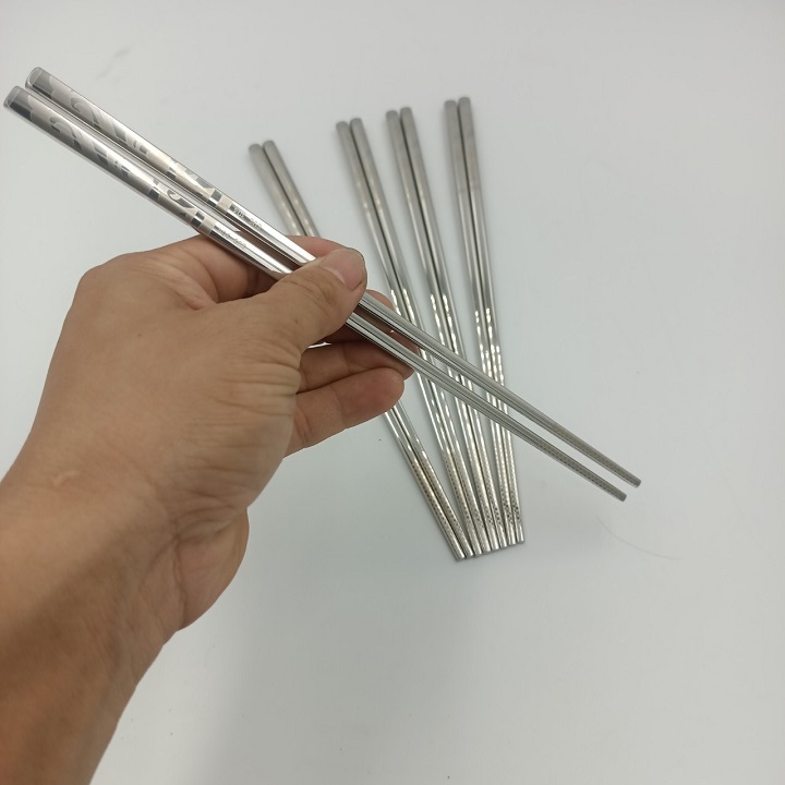 Set 5 Đôi Đũa Inox SUS 304 Đặc Ruột Cao cấp