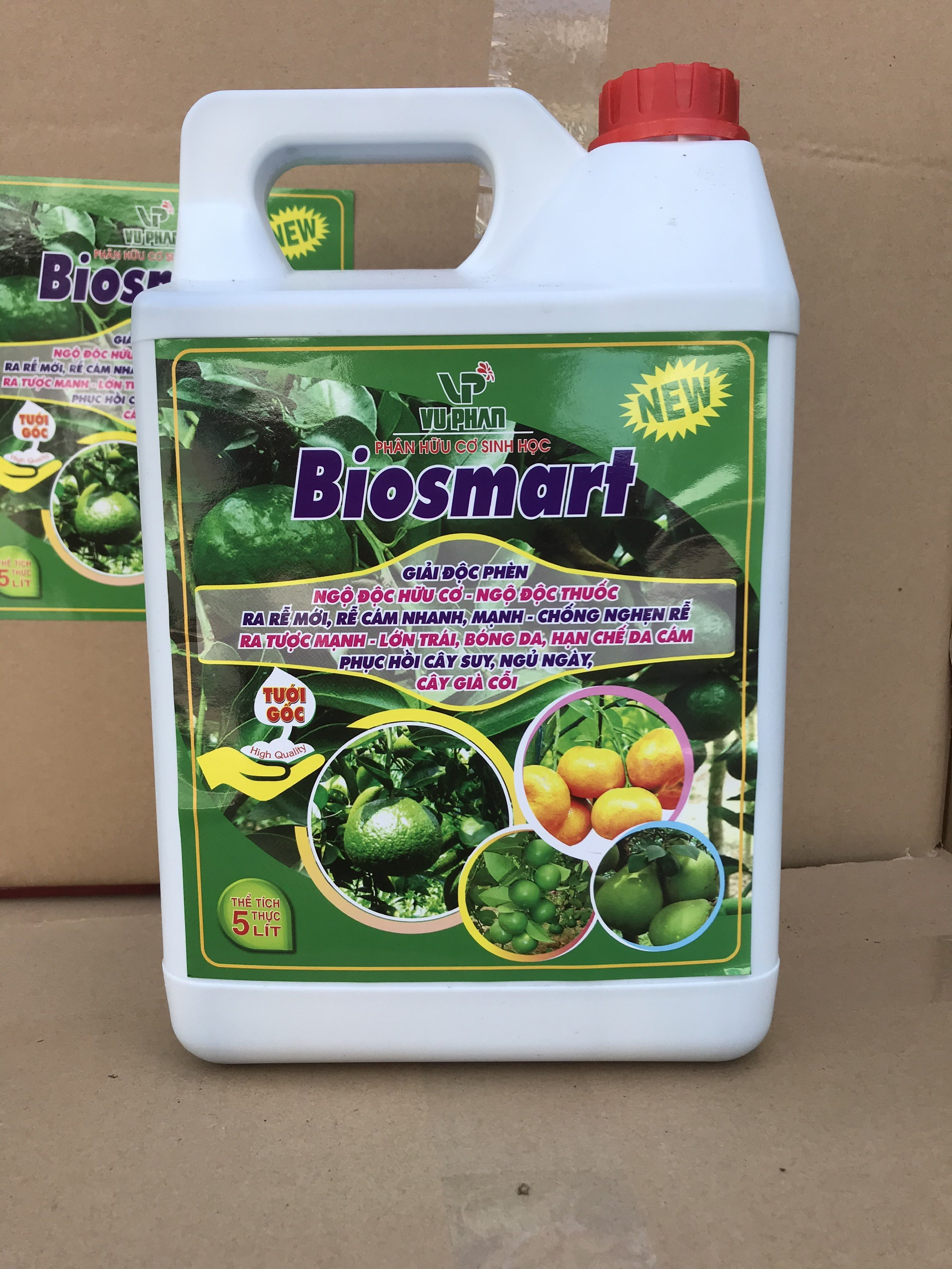Phân hữu cơ tưới gốc giải độc phèn Tăng pH đất can 5 lít