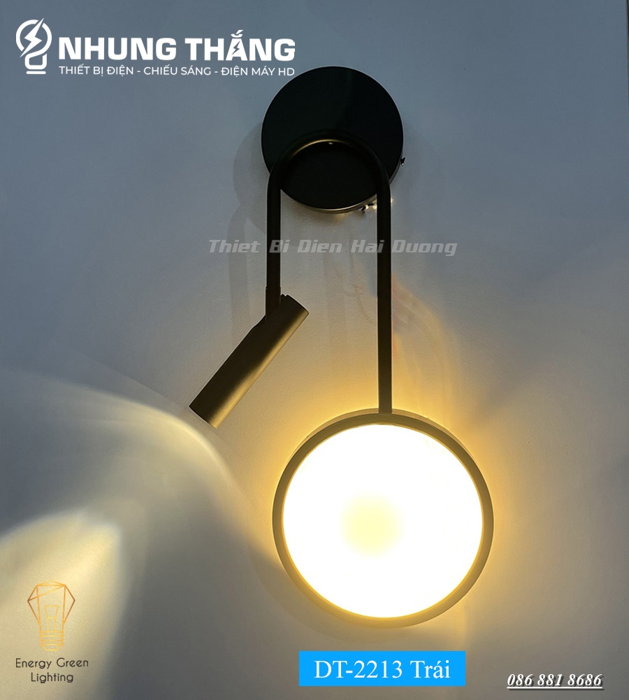 Đèn trang trí gắn tường decor dt-2212,dt-2213 - tô điểm thêm vẻ đẹp cho ngôi nhà - bảo hành 1 năm - có video