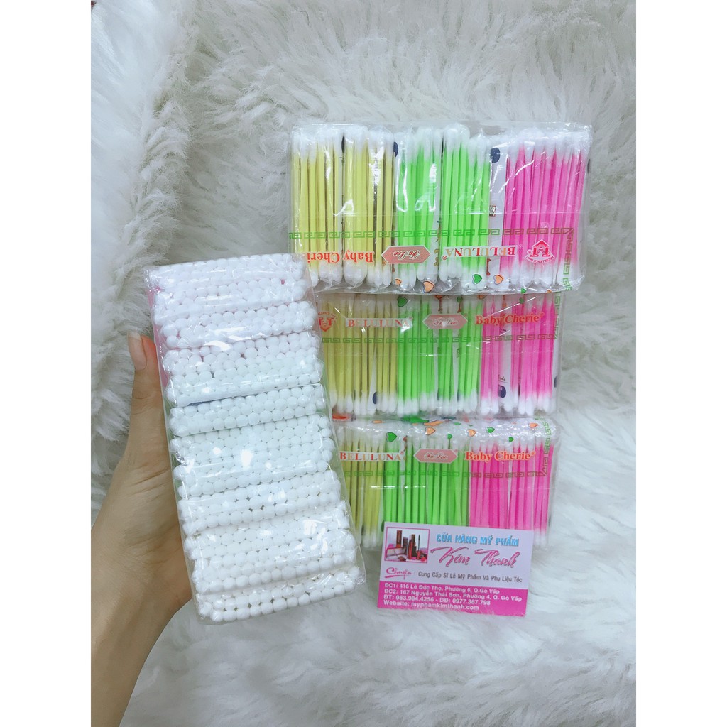 1 lốc 12 bịch bông ngoáy tai