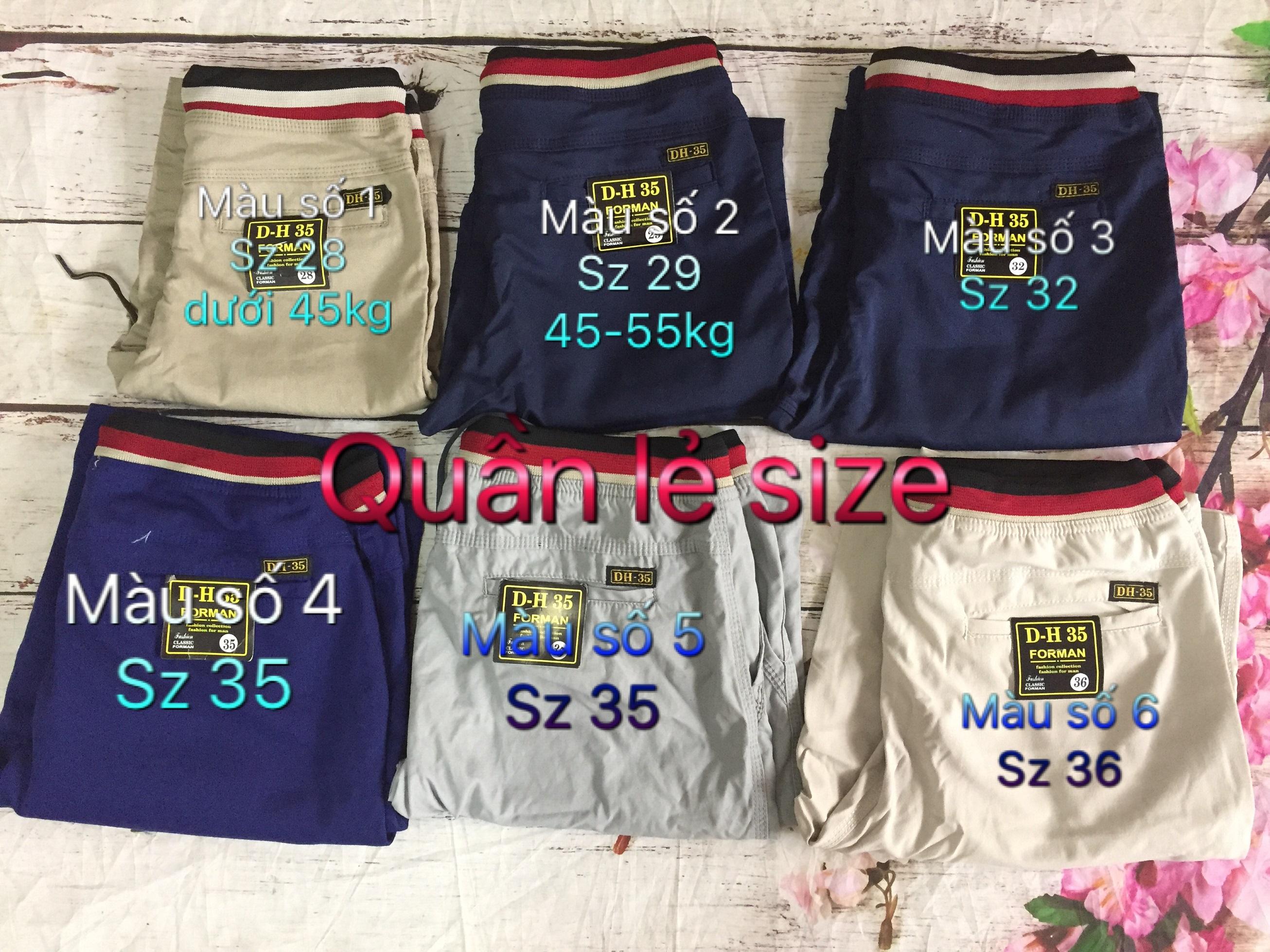 QUẦN KAKI LỬNG NAM LƯNG THUN SZ 28- SZ38 ( 45KG-100KG)