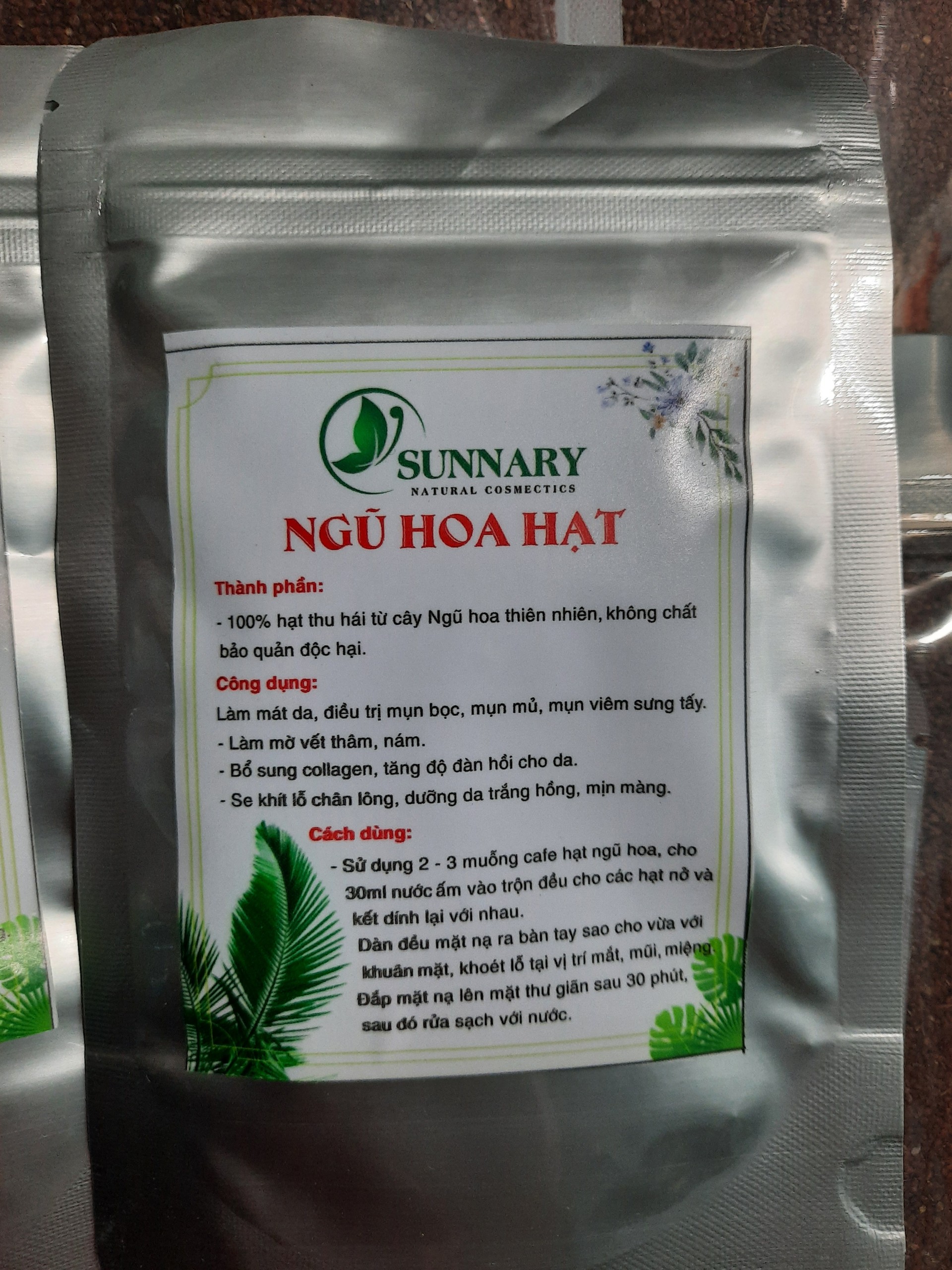 Hạt đình lịch (hạt ngũ hoa) hạt to sạch nguyên chất Organic 100gr từ thiên nhiên giảm mụn- kiềm dầu- cấp ẩm giúp da trắng sáng se khít lỗ chân lông giúp da căng mịn giúp đẩy còi mụn mà không để lại vết thâm