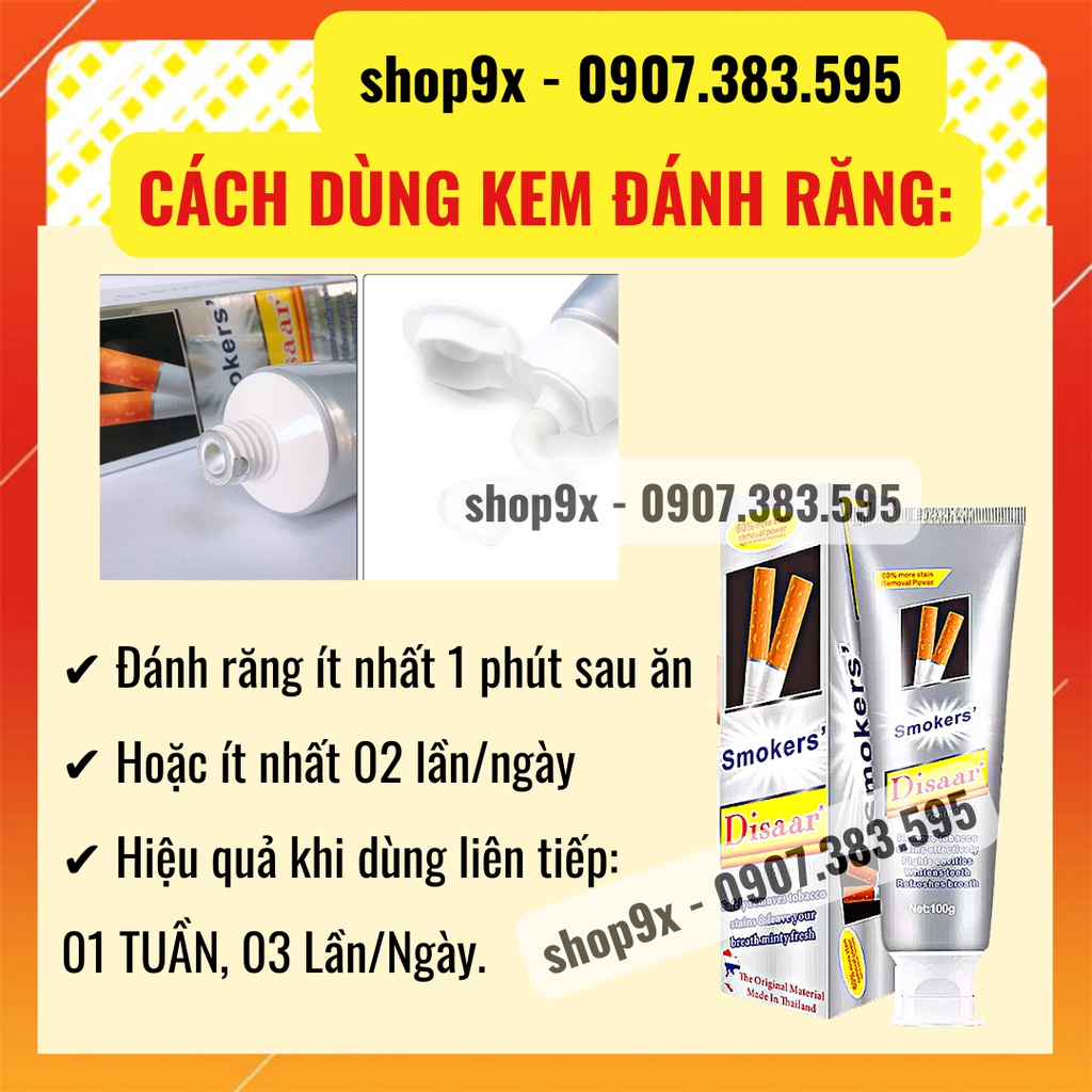 Kem Đánh Răng Cho Người Hút Thuốc Lá Disaar