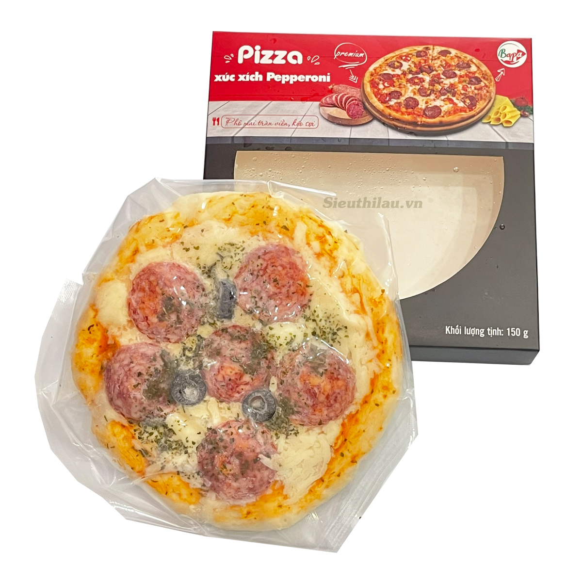 [Tokbokki Store] [HCM SHIP 2H] Bánh Pizza Xúc Xích Pepperoni Bapa 15cm