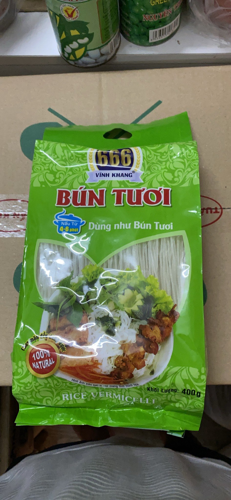 Bún tươi Vĩnh Khang gói 400g