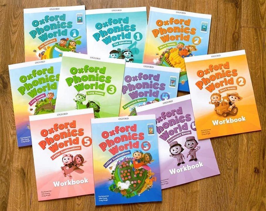 Oxford Phonics World (5 Level 10 cuốn + VIDE.O + MP3) [Sách nhập, màu]