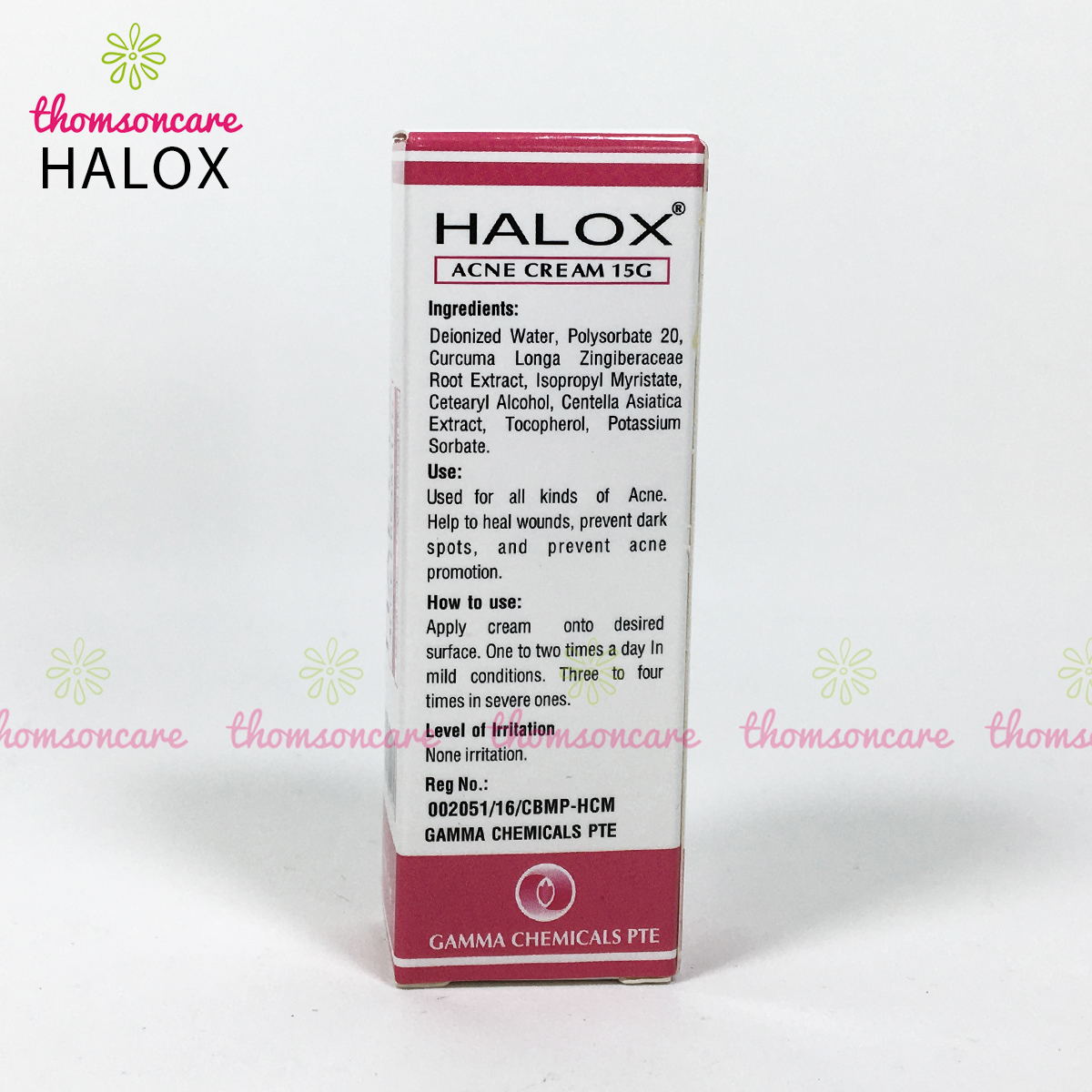 Halox - kem ngừa mụn, hết sẹo - Tuýp 15g