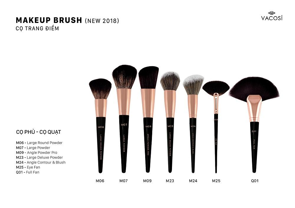 Cọ Phủi Quạt Vacosi Fan Powder Brush Q01