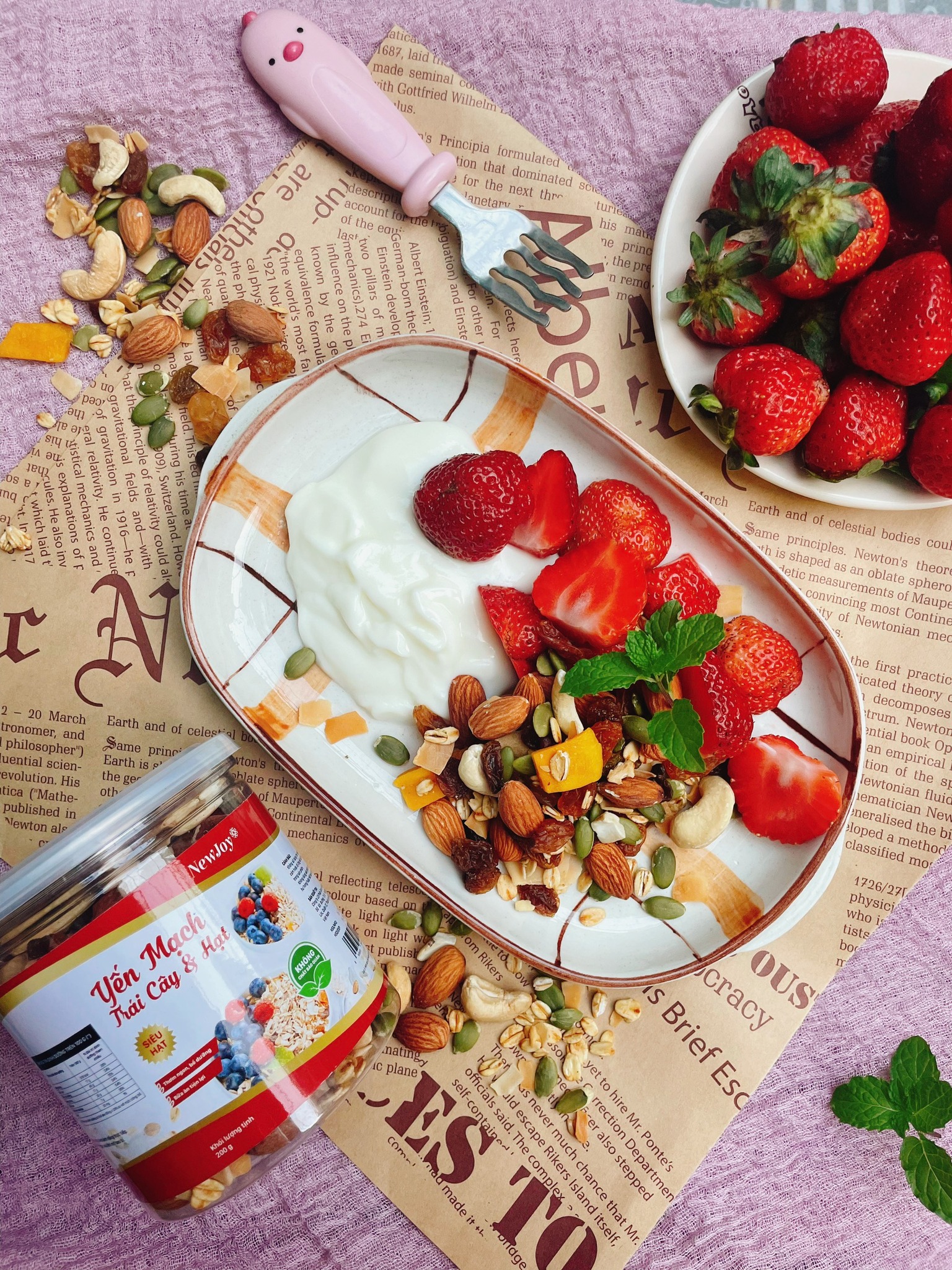 SNACK YẾN MẠCH TRÁI CÂY SIÊU HẠT NEWJOY 200GR - 50005