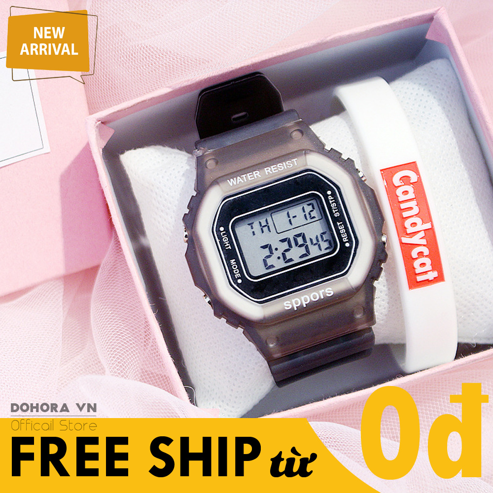 Đồng Hồ Điện Tử Unisex Sport Watch S68, Dây Cao Su Siêu Bền Sỉ, Lịch Vạn Niên, Chống Nước Sinh Hoạt, Phong Cách Hàn Quốc, Nhiều Màu Lựa Chọn (Bảo Hành 6 Tháng)