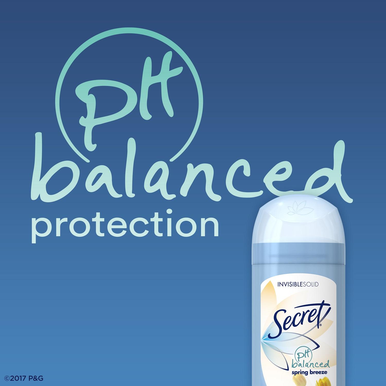 Lăn Khử Mùi Secret Invisible Solid Ph Blanced 73g # Spring Breeze