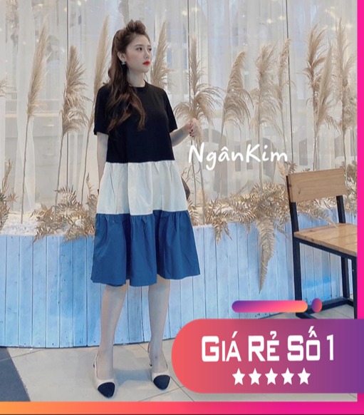 Váy bầu dáng suông mẫu thiết kế