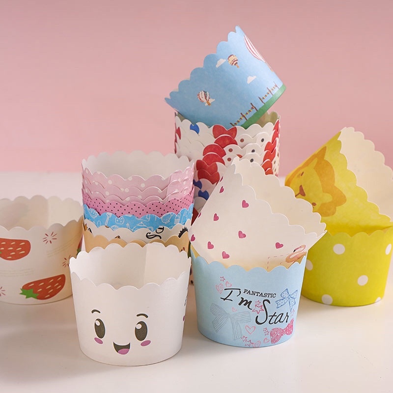 Cup giấy cứng nướng bánh size 5cm và 6cm