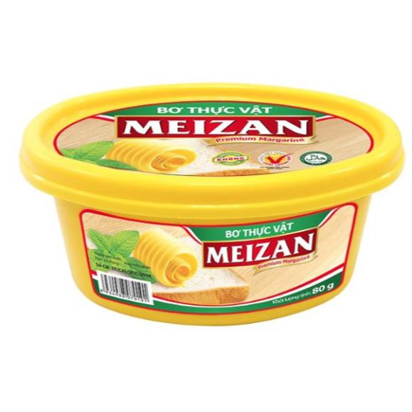 Bơ thực vật meizan hộp 80g - 200g - hộp 80g