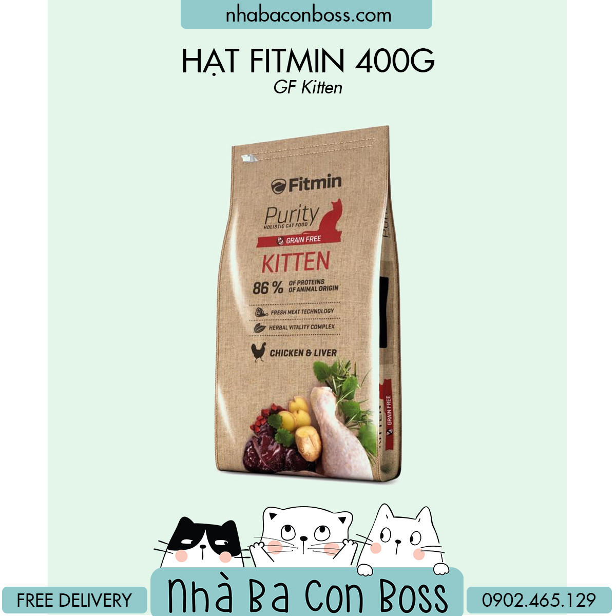 Thức Ăn Cho Mèo - Hạt Morando Kitten 1.5kg