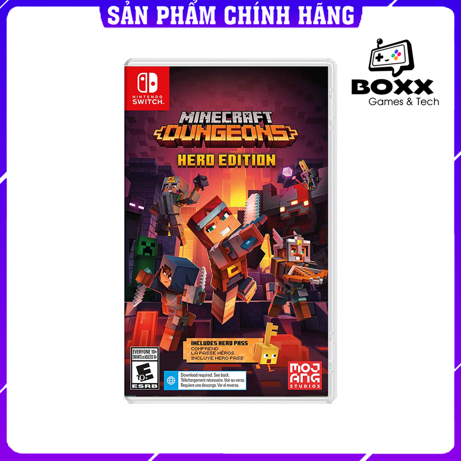 Tape game Minecraft dungeons hero edition Nintendo Switch