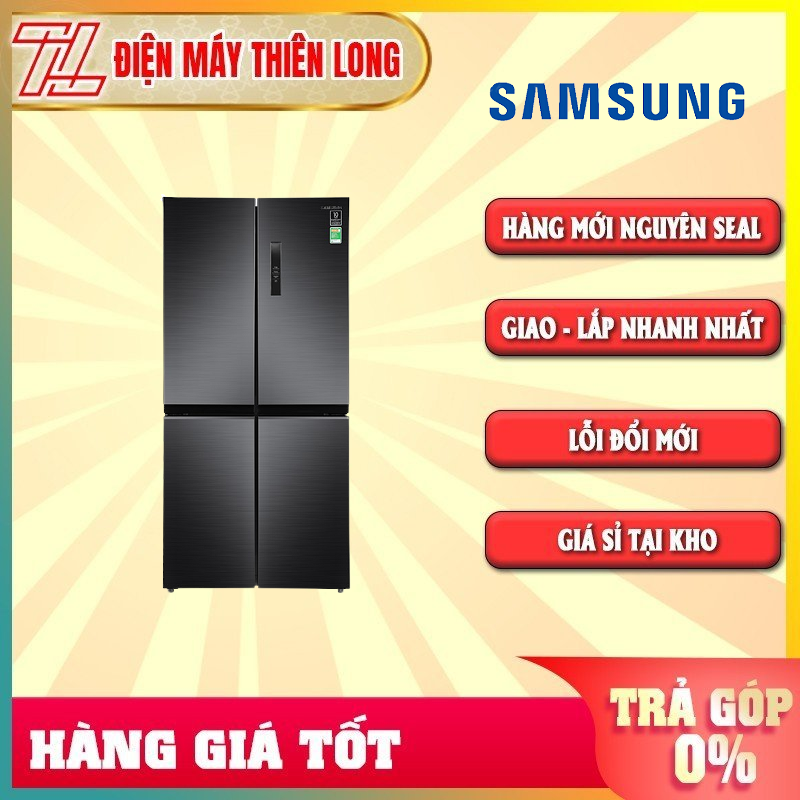 Tủ lạnh Samsung Inverter 488 lít RF48A4000B4/SV mới 2021 - HÀNG CHÍNH HÃNG - TRẢ GÓP 0% - GIAO TOÀN QUỐC - NGOÀI HCM TÍNH PHÍ