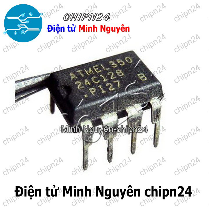 [2 con] (DIP) IC 24C128 DIP-8 (AT24C128 IC Nhớ EEPROM) - HH002308