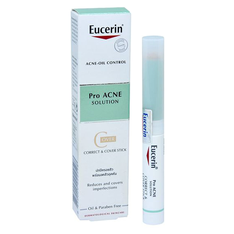 [HCM]Bút che khuyết điểm Eucerin Pro Acne Correct & Cover Stick 2.5gr