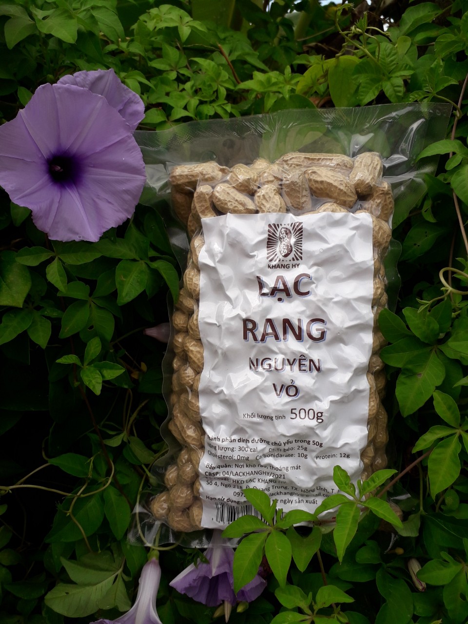 Lạc rang nguyên vỏ Khang Hy 500g