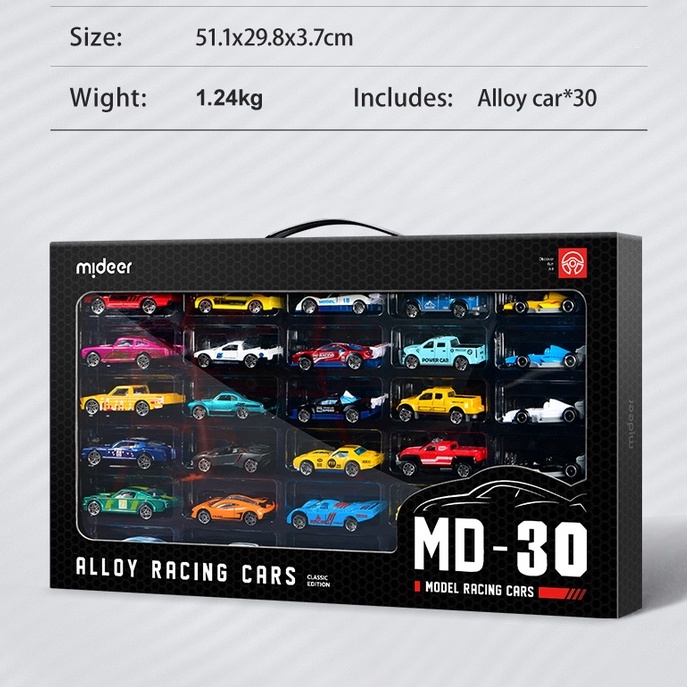 Xe Ô tô đồ chơi mô hình cao cấp cho bé trai Mini Alloy Racing Cars Mideer