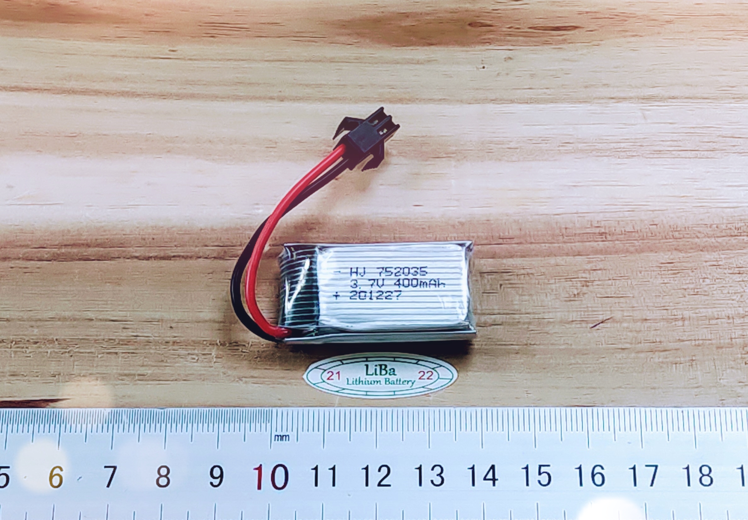 Pin máy bay đồ chơi 3.7v 400mah dòng xả 25c - liba