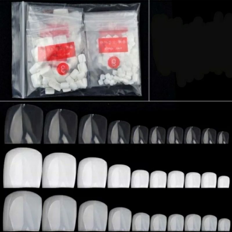 100 cái móng chân giả