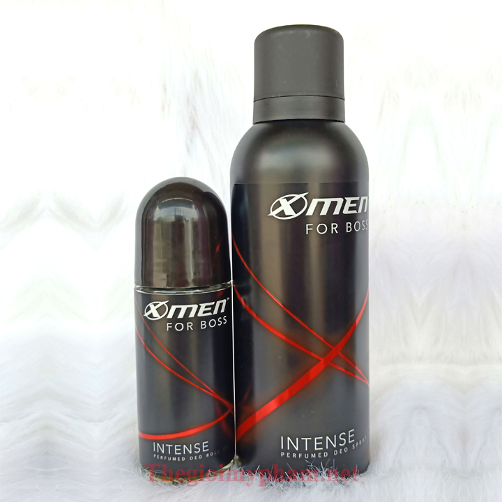 Combo Lăn 50ml + Xịt 150ml Xmen For Boss Intense