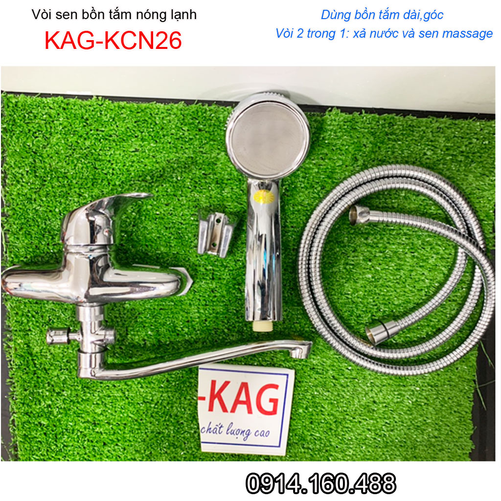 [HCM]Vòi sen bồn tắm nóng lạnh cao cấp KAG-KCN26, trọn bộ sen gắn tường bồn tắm nằm  sử dụng tốt chiết khấu tốt