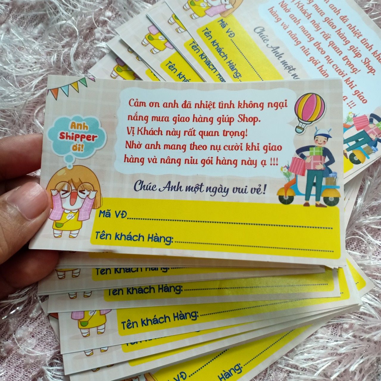 [HCM]Tem nhãn decal dán hàng cod cảm ơn anh shipper 100 cái