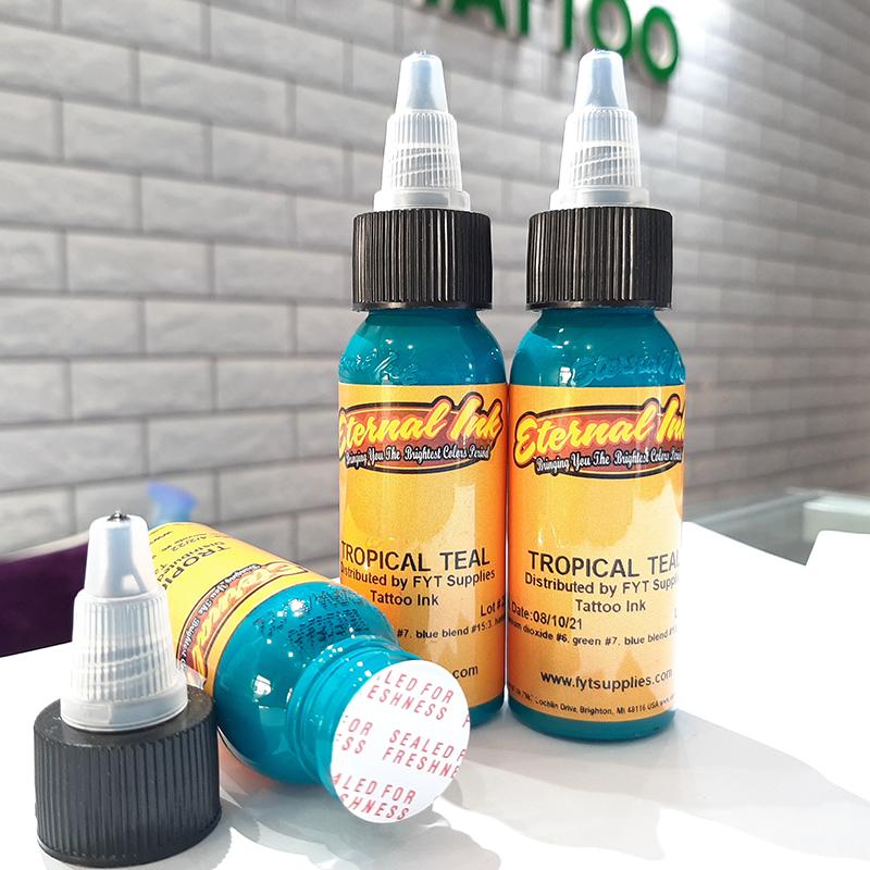 MỰC XĂM HÌNH ENTERNAL INK TROPICAL TEAL 30ML