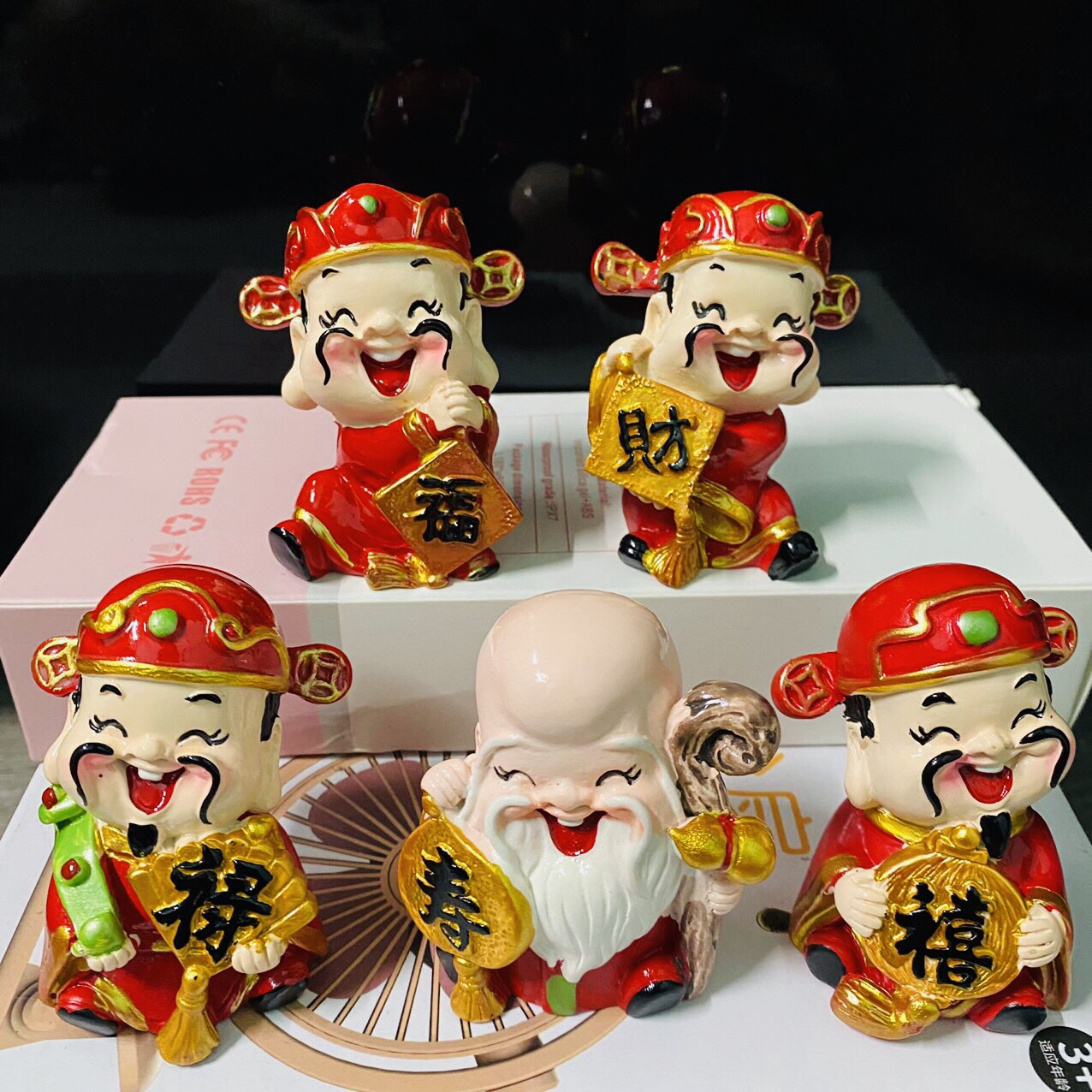 Bộ tượng 5 ông thần tài ngũ phúc