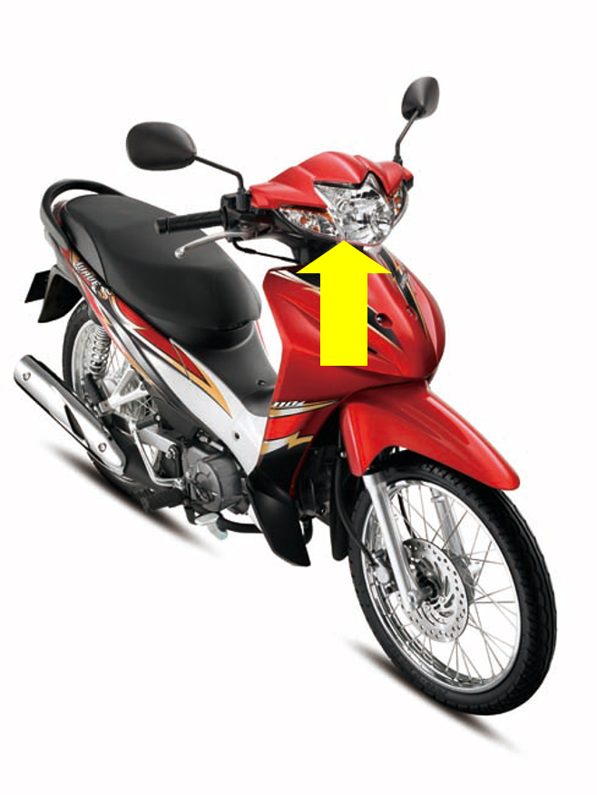Pha  đèn xe WAVE S110 / WAVE RSX 110/ chóa đèn xe máy WAVE RS 110  siêu sáng