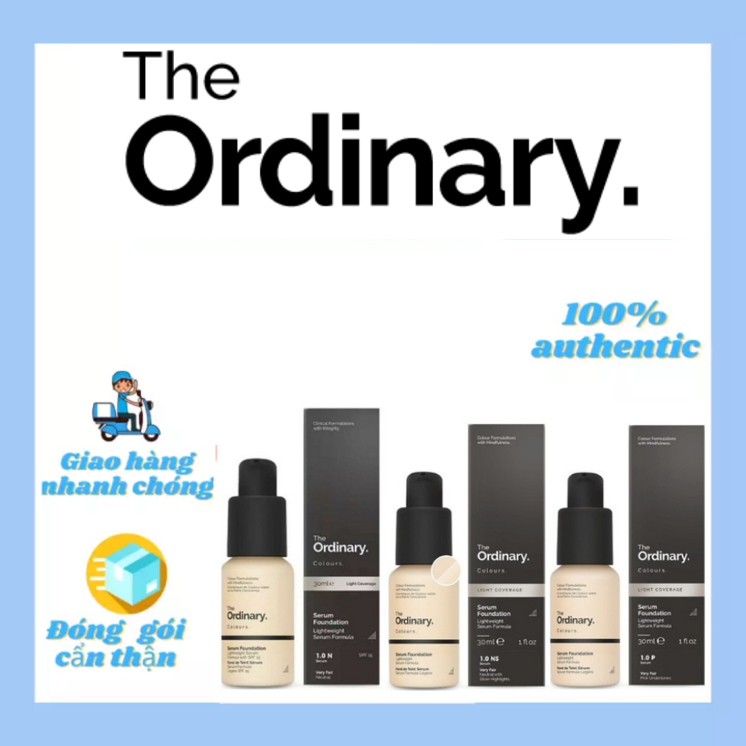 [HCM][Các Màu] Kem Nền The Ordinary Serum Foundation Lightweight Serum Formula (30ml)