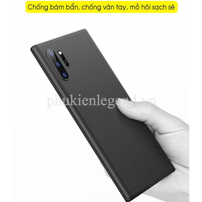 Ốp lưng Samsung Galaxy Note 10 Plus Memumi lụa nhám siêu mỏng 0.3mm