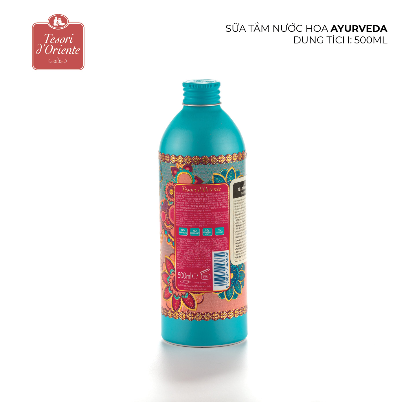 Sữa tắm nước hoa Tesori d'Oriente Ayurveda 500ml