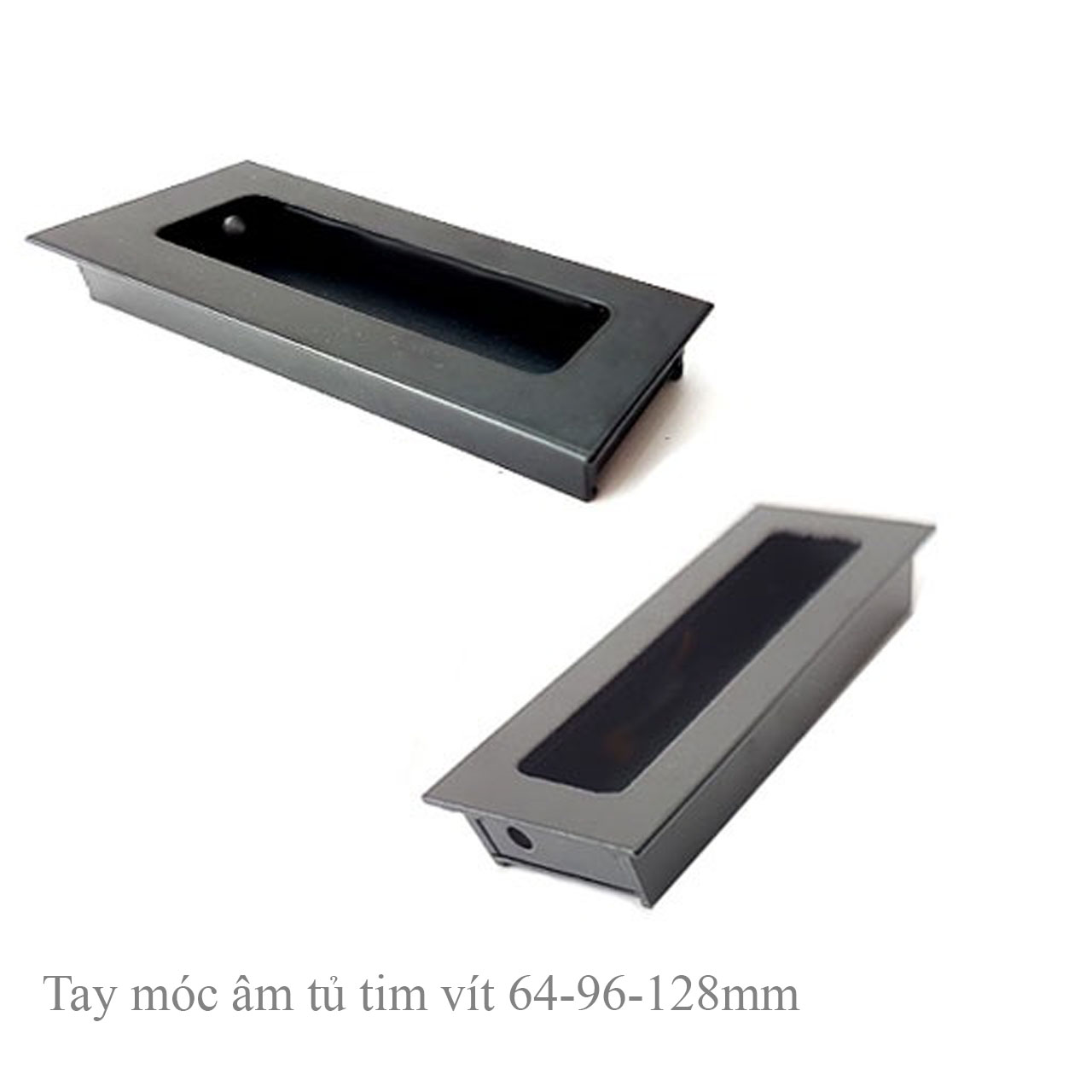 Tay nắm âm tủ Đen Mờ,gold,trắng mờ