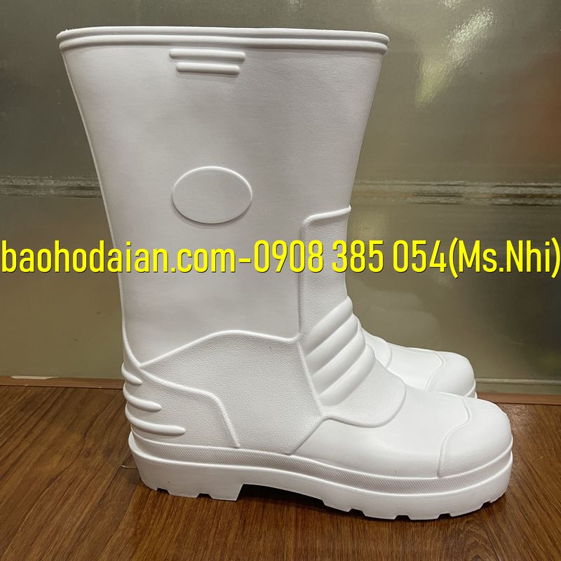 Ủng xốp màu trắng nhựa EVA siêu nhẹ E014
