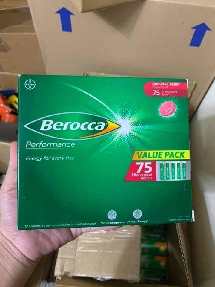 Viên C sủi Berocca - HỘP 75 VIÊN