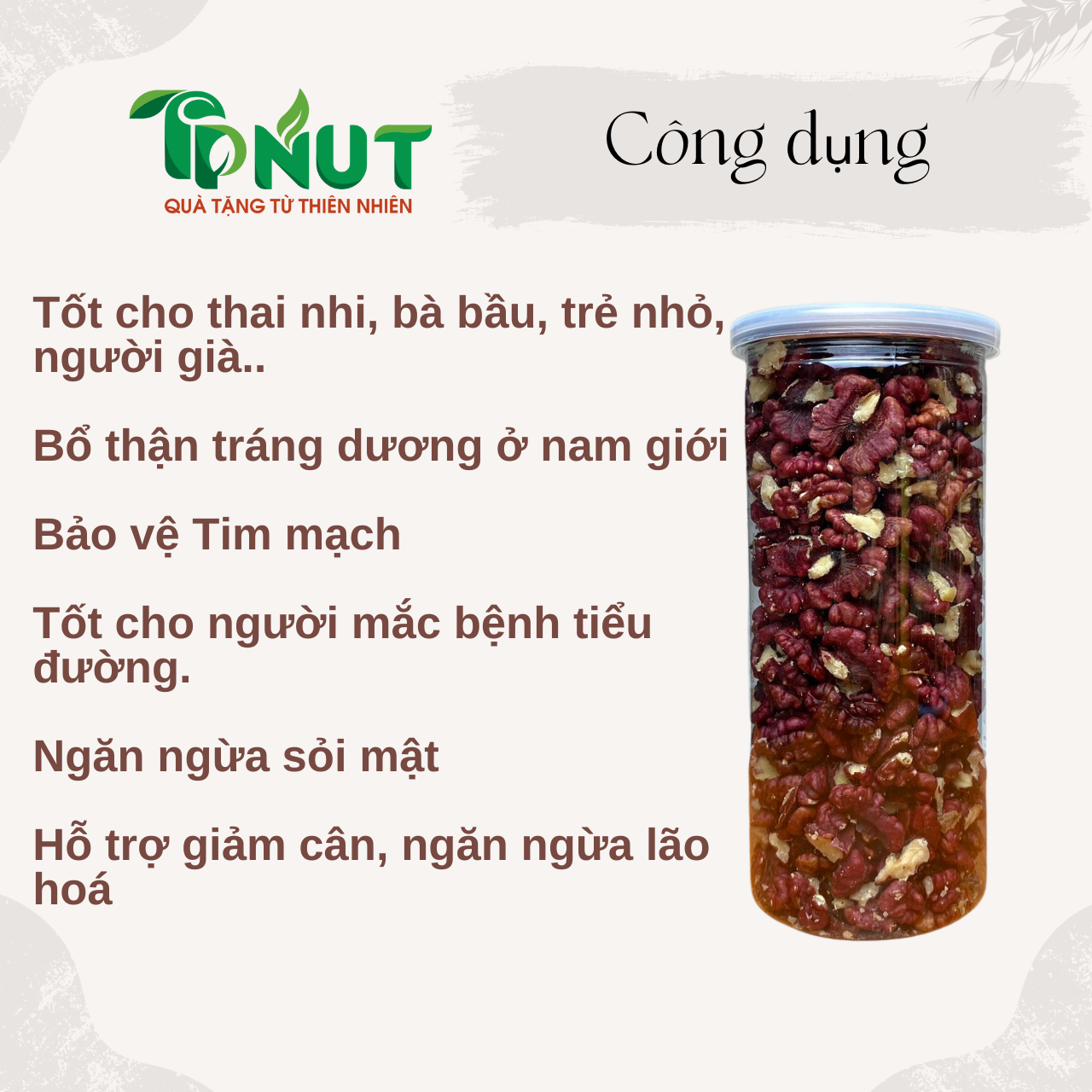 500gram Óc chó đỏ nhập khẩu Mỹ sấy chín
