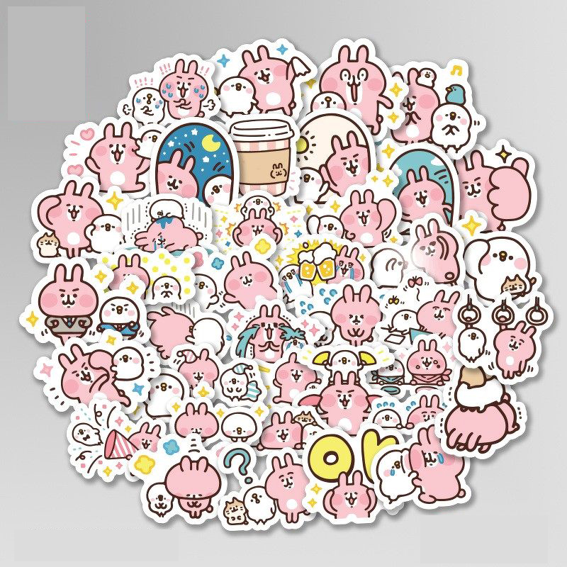 Set 30-80 Sticker Kanahei ảnh decal hình dán ép lụa