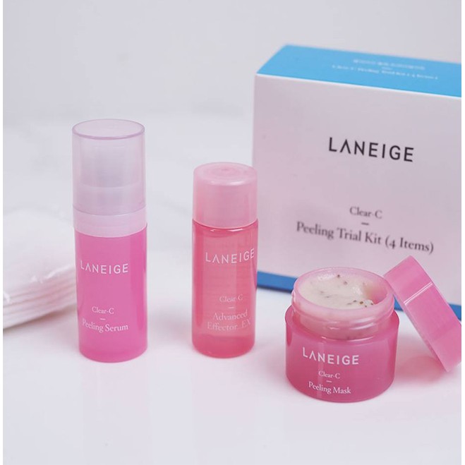 [HCM]Bộ Kit Laneige Clear-C Peeling Trial Kit 4 Item