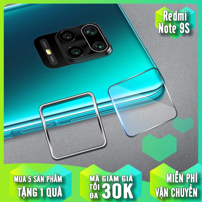 Bộ bảo vệ Camera Xiaomi Redmi Note 9S - Note 9 Pro  Cường Lực CAMERA + Khung viền Nhôm CAMERA