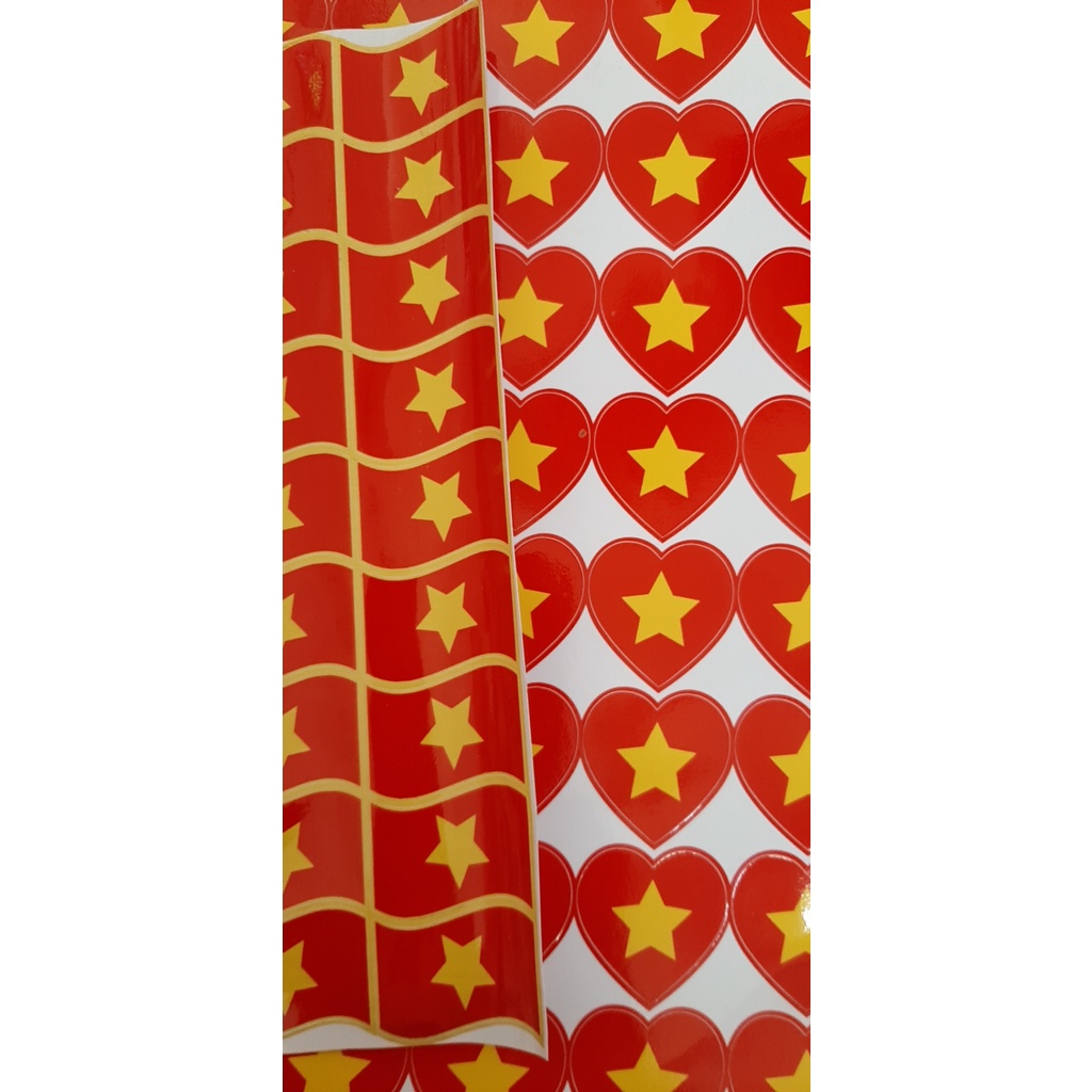 Set 10 sticker, miếng dán mặt