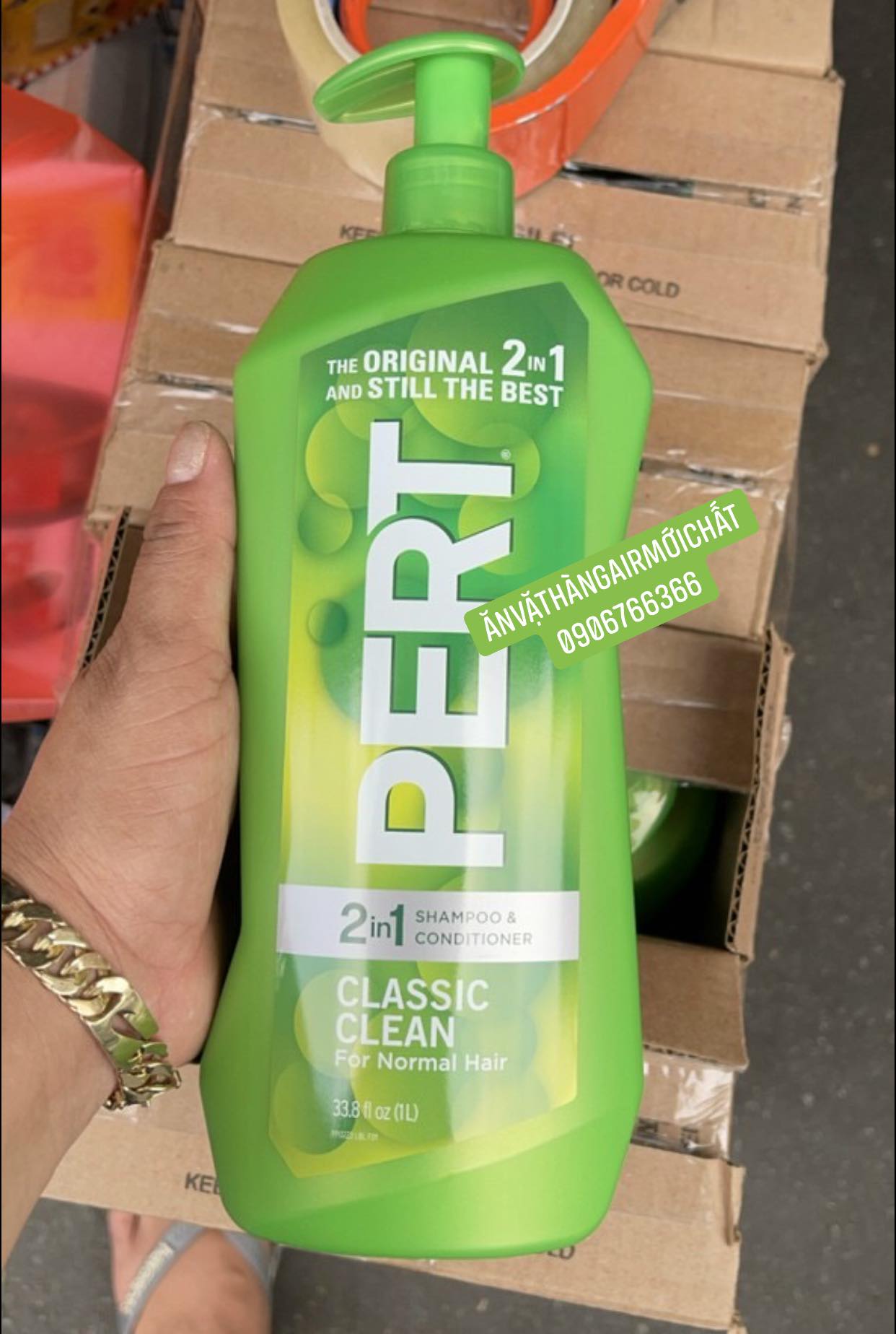 [CHUẨN MỸ]Dầu Gội - Xả PERT 2 in 1 Chai 1 Lít